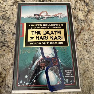 The Death Of Hari Kari #0 SIGNED w/ Glasses Quinn Variant VF/NM 1997 Blackout
