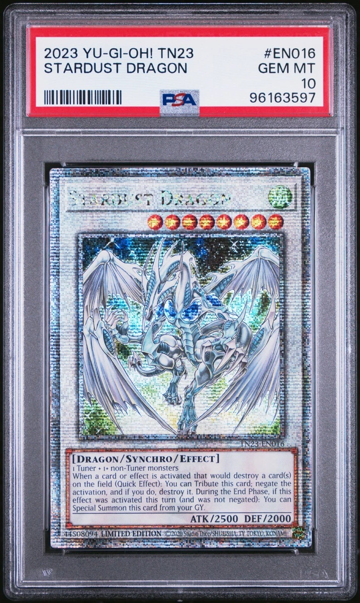 スターダスト・ドラゴン 2008年 GEM MT 10 psa10 PSA 10 Gem Mint - Stardust Dragon TDGS-EN040 Ghost Rare YuGiOh