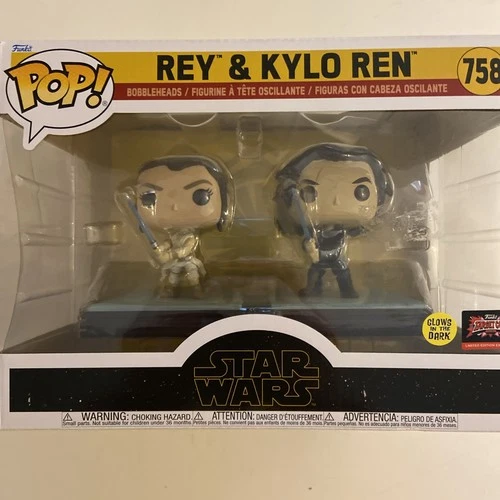 Funko Pop! Moments: Star Wars - Rey & Kylo Ren - Target (Exclusive) #758 New NIB