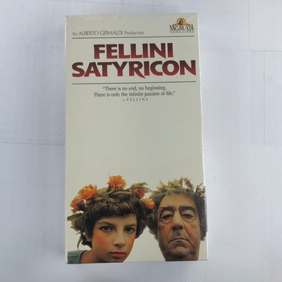 Fellini Satyricon VHS 1969 Drama Satire Letterbox MGM/UA Home Video