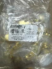 PACK OF 10 - Install Bay BT305 GM Short Battery Side-post Adapter Brass 1J3841