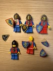 Vintage LEGO Castle Knights Minifigure Lot Lion Knights Black Falcons