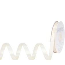 3/8 Inch x 25 Yards Double Faced Ivory Satin Ribbon Gift Wrapping Crafts