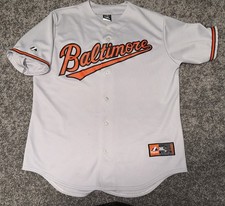 VTG Baltimore Orioles Jersey Embroidered Majestic Mens Sz Large Made In USA
