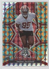 2022 Panini Mosaic Rookies Tessellation Prizm 8/15 Drake Jackson #394 2h5