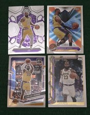 LeBron James LA Lakers Basketball Card Lot (x4) Mosaic Optic Topps Chrome