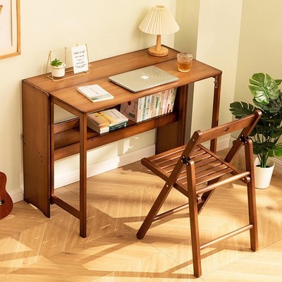 Folding Dining Table Practical Space Saving Portable Foldable Kitchen Table--