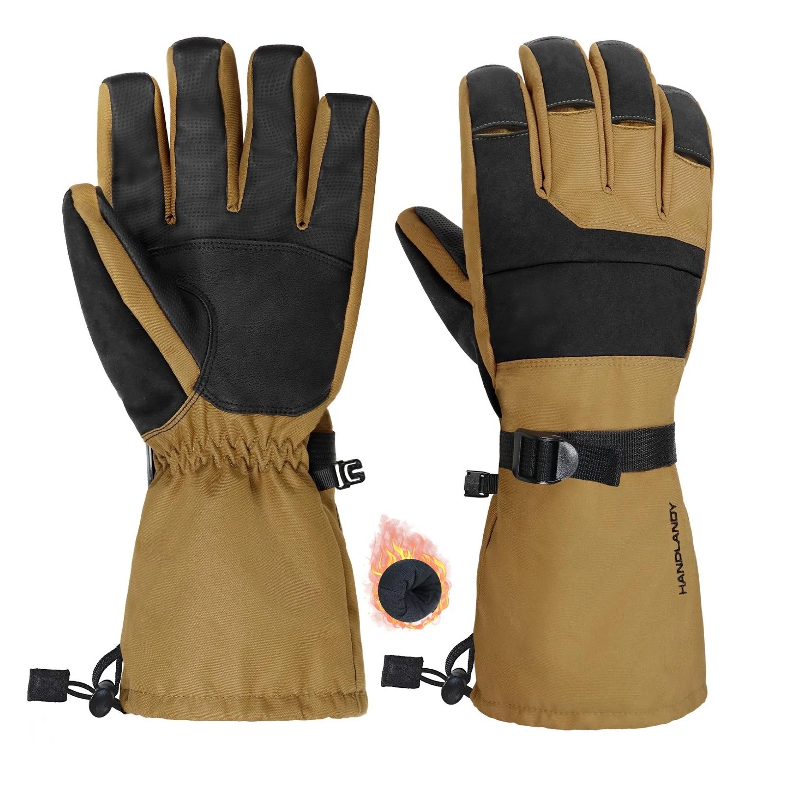 Winter Waterproof Ski Gloves for Men , 3M Thinsulate Windproof Warm Snow Glov...