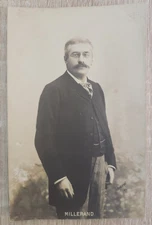 Old postcard portrait Millerand (Reutlinger, Paris) 1900