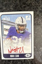 2021 Onyx Vintage - College Autographs Noah Cain #CANC Red Ink /25 (AU, RC)