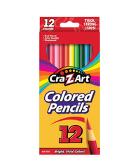 Colored Pencils, 12 Assorted Colors, School Supplies, Classroom Suppli
