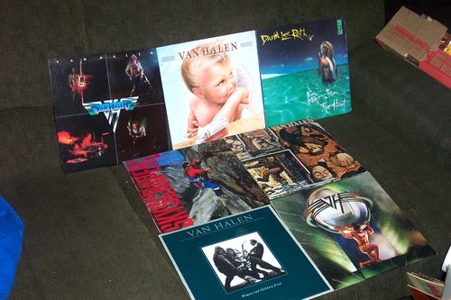 VAN HALEN 7 LP LOT w 1984, 1st LP, WOMEN & CHILDREN FIRST, FAIR WARNING D L ROTH