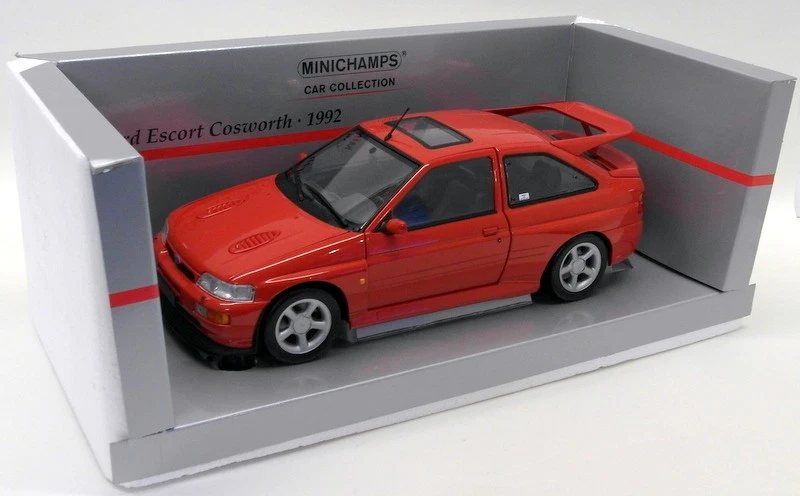 Minichamps 1/18 Scale Diecast 150 089021 Ford Escort Cosworth 1992 Red - Image 4 of 4