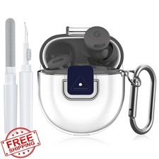 Pixel Buds 2a Case Clear TPU Protective w/ Keychain