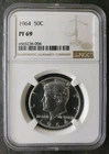 1964 Proof 50c Kennedy Silver Half Dollar NGC PF69
