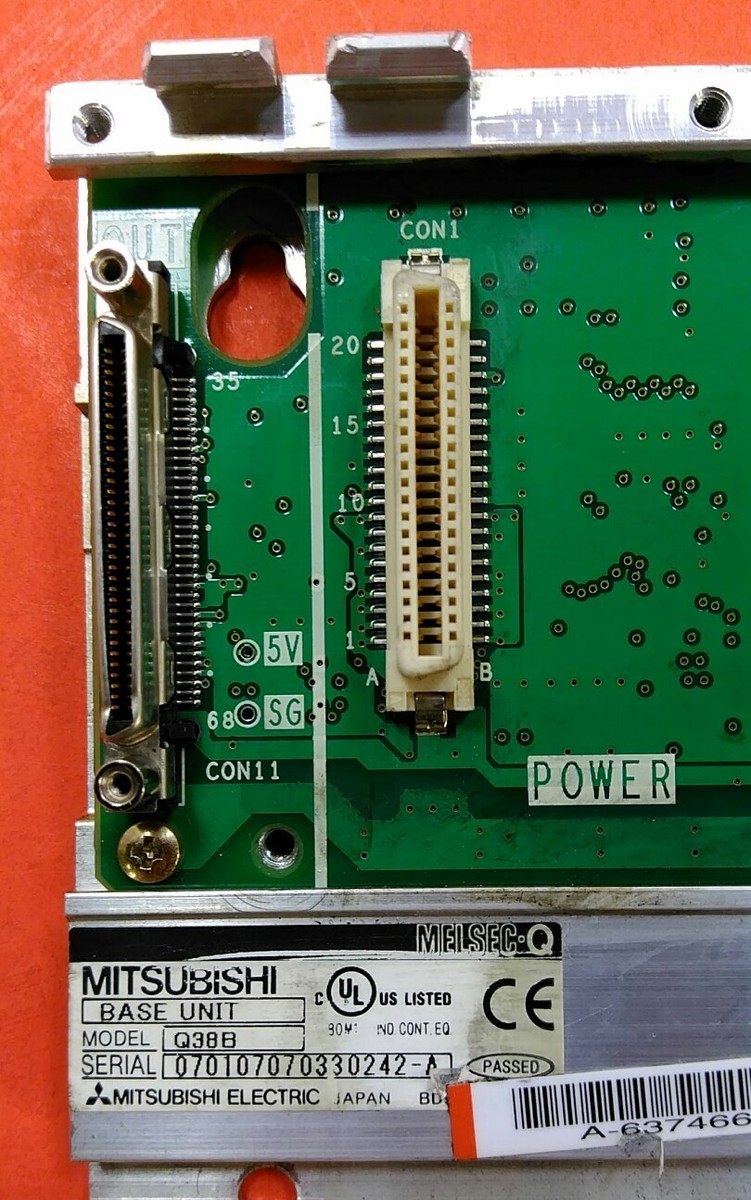 Mitsubishi Q38B / Q61P-A2 8-Slot Base Unit with Melsec Q61P Mitsubishi Q38B / Q61P-A2 8-Slot Base Unit with Melsec Q61P