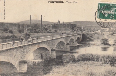 PORTIEUX view of the bridge ed payot stamped 1908