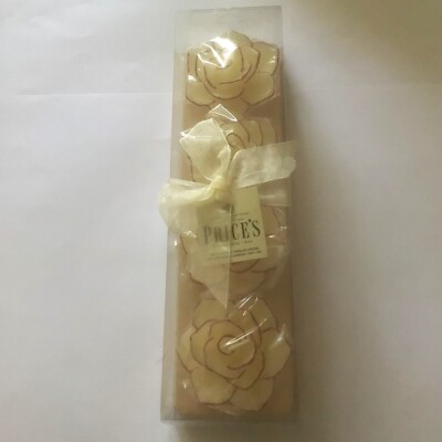 Preise Weiß & Rot Glitzer Blume Schwimmkerzen. 4er Set verpackt, neu, unbenutzt