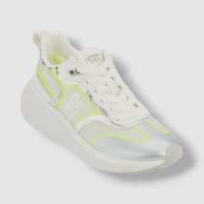 DKNY Women's White Lace-Up Aki Sneakers Shoes Size 7M
