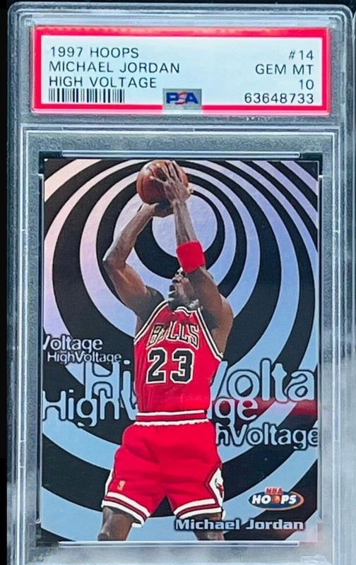 97-98 Michael Jordan High Voltage - Michael Jordan Cards