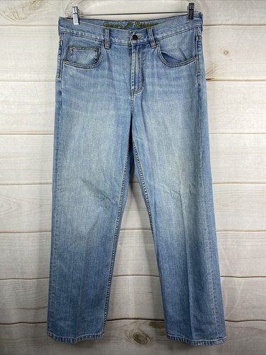 Mens Denim Jeans Light Wash Size 