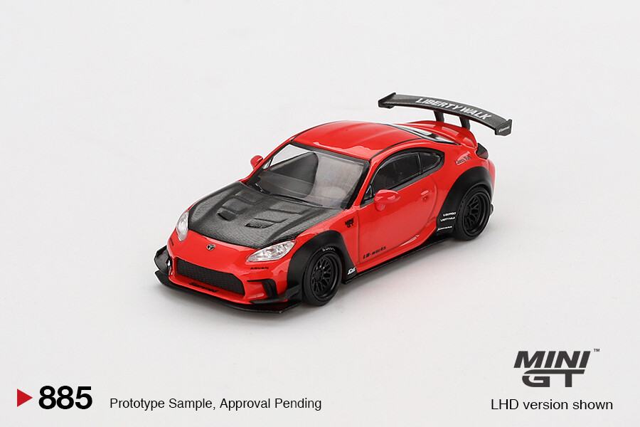 MINIGTミニGT 1/64LB GR86 2台セット In Stock) Mini GT #885 1/64 Toyota GR86 LB Nation Red LHD