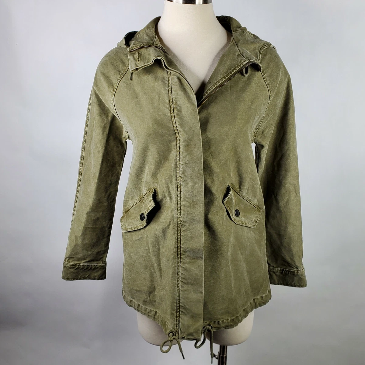 Madewell green best sale coat