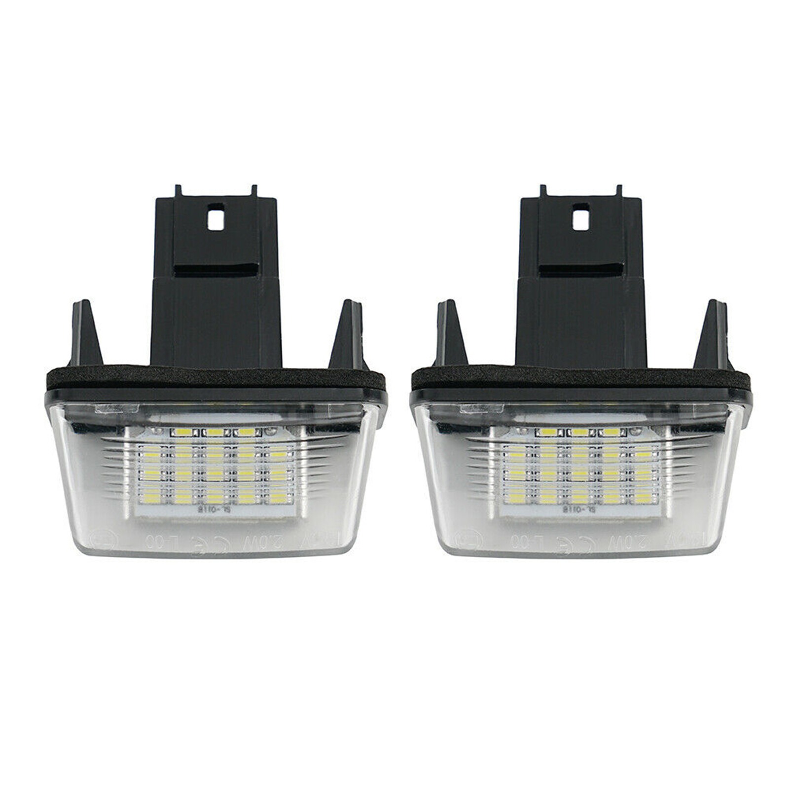 LED License Number Plate Lights Bulb For Citroën C3 C4 C5 BERLINGO SAXO