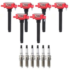 6Pack Ignition Coils & Spark Plugs For Chrysler Dodge Jeep Ram ProMaster 3.6L V6