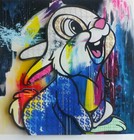 Ben Allen - " Argent Lapin " 3D Construction Main Signée Urban Pop Ru Artiste