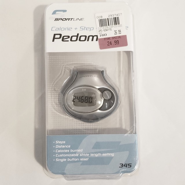 SPORTLINE Calorie + Step + Distance Pedometer 345 New eBay
