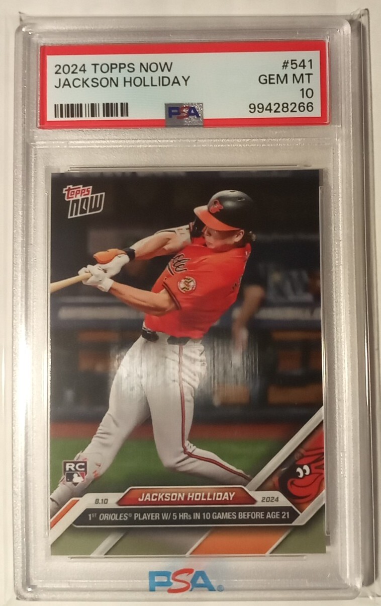2024 Topps Now #541 Jackson Holliday RC PSA 10