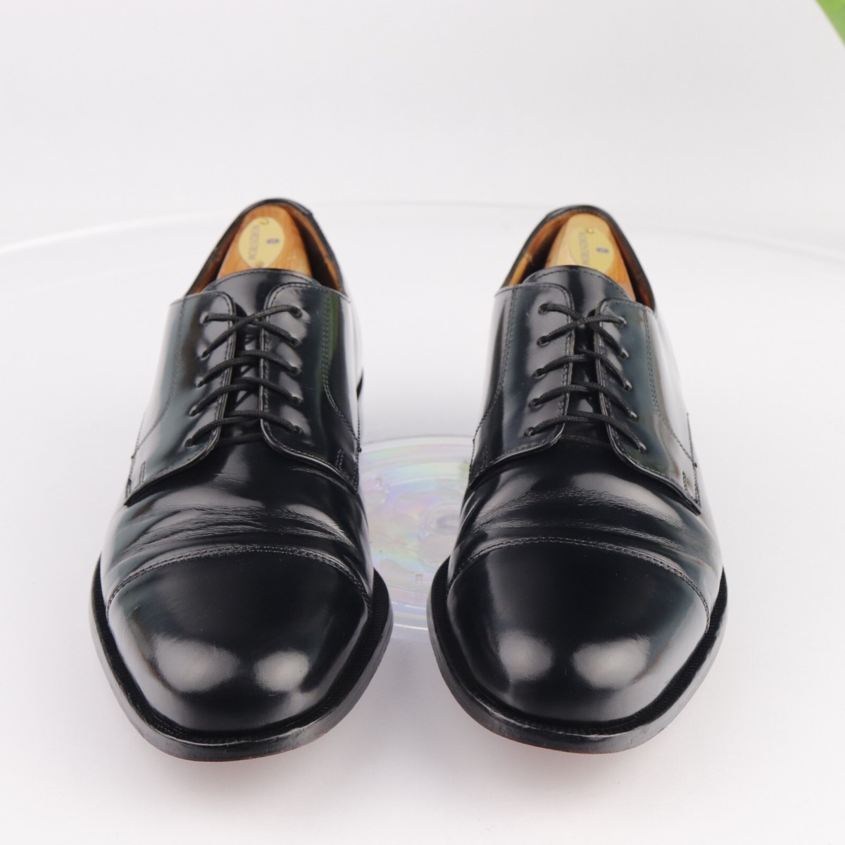 Cole Haan Men Caldwell Oxford Size 9.5 D Black Leather Cap  display picture 3