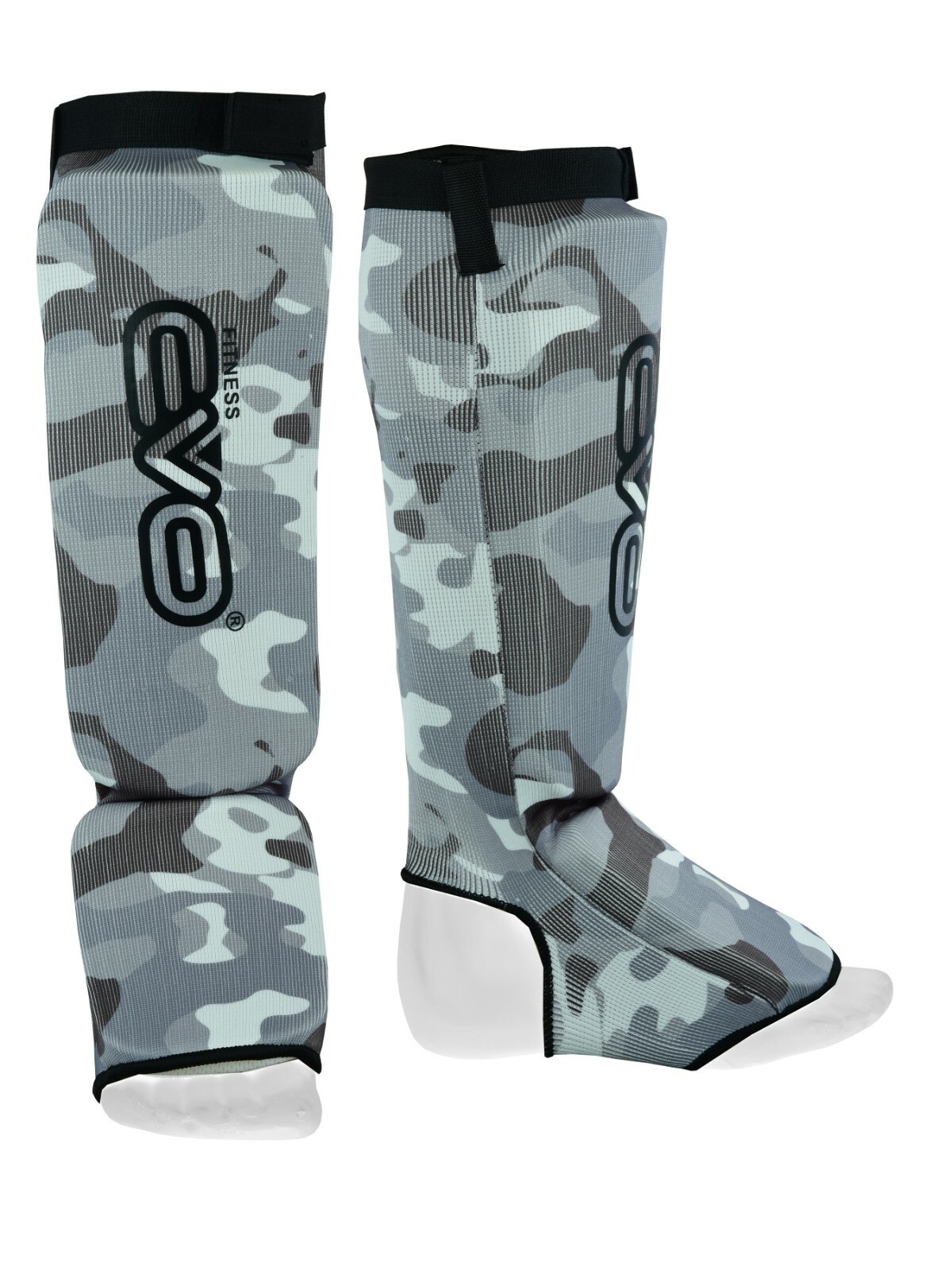 EVO Shin Insteps Elastic Leg Pads MMA Guards Martial Arts Kick Boxing