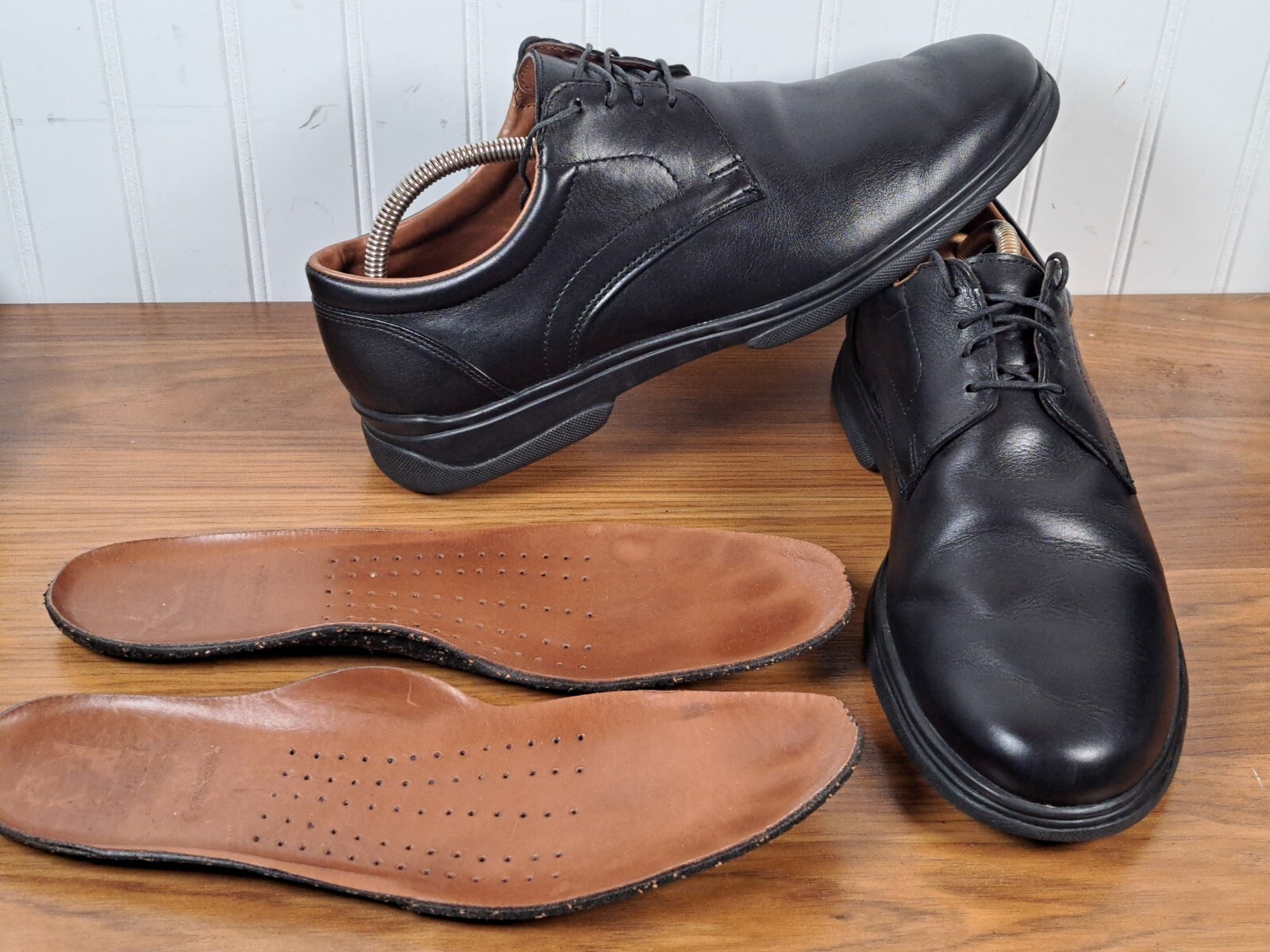 SAOLA Scarpe Allen Edmonds Commuter Oxford da uomo taglia 11 B marroni stringate in pelle