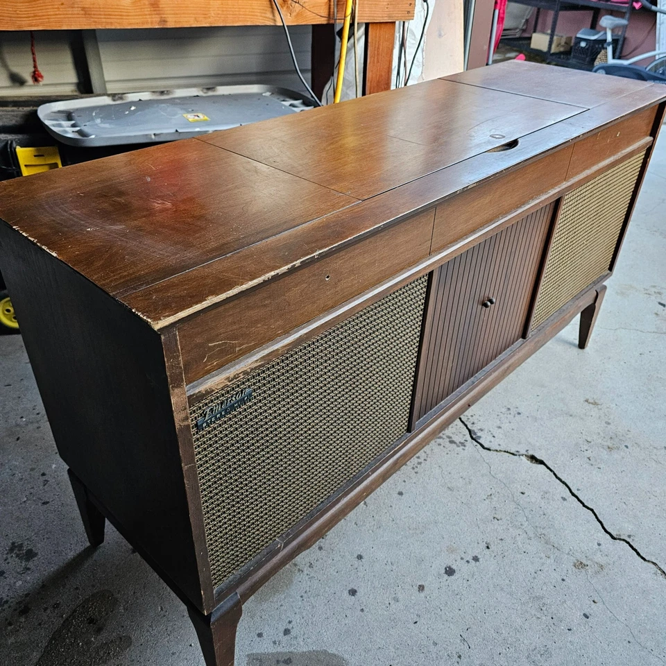 Emerson Multiplex stereophonic RADIO record player P1938 high fidelity stereo TV - Image 2 of 4