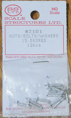 SS Ltd. HO #2101 Nuts.Bolts.Washers 15 Degree (12pcs)