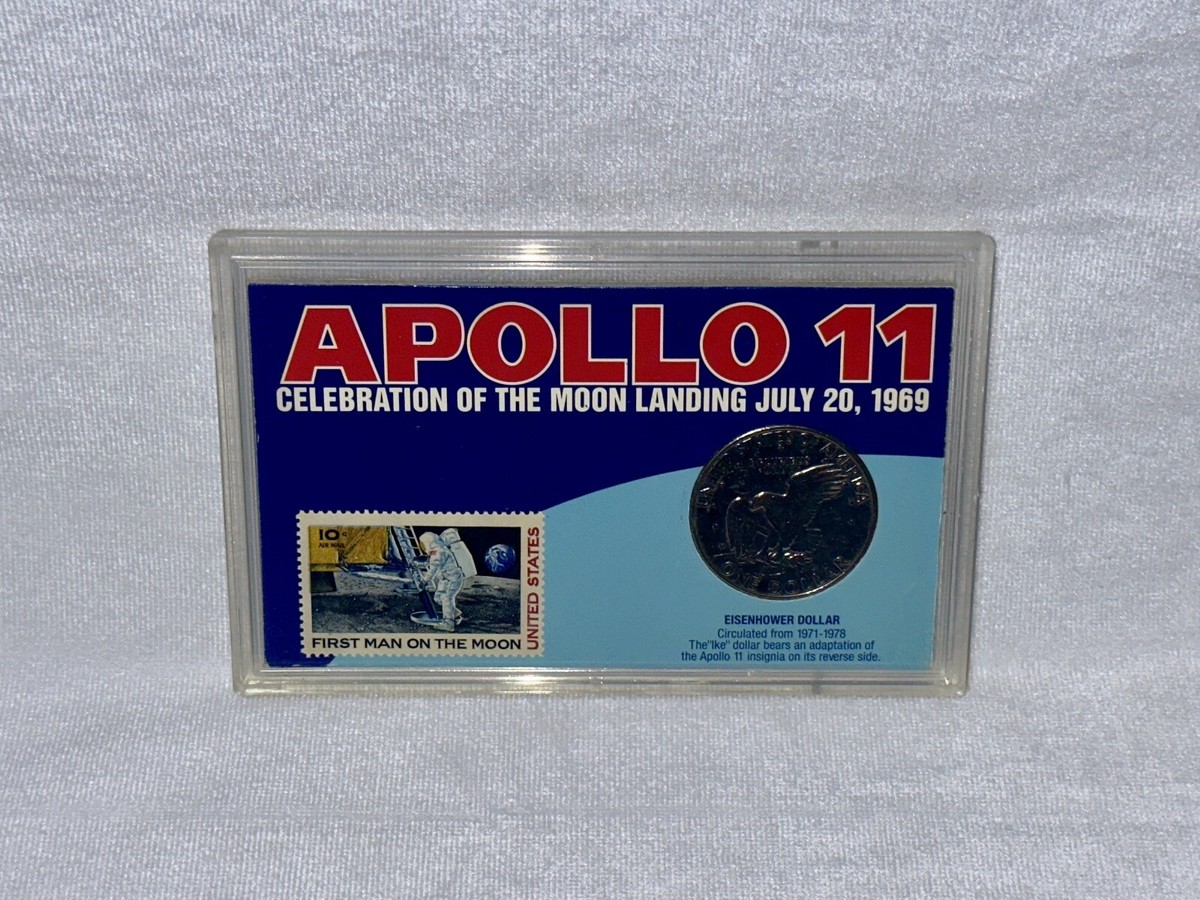 Apollo 11 Celebration Of The Moon Landing July 20, 1969 Coin and