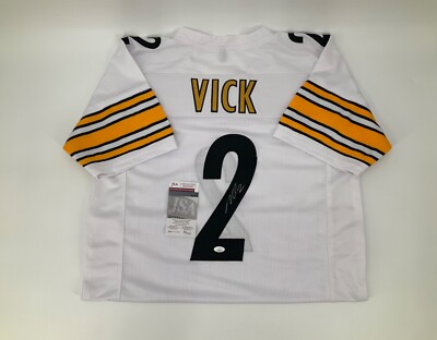 MICHAEL VICK PITTSBURGH STEELERS SIGNED CUSTOM WHITE JERSEY JSA