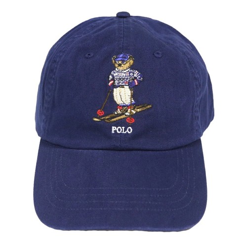 Cappello da baseball regolabile Polo Ralph Lauren Polo Bear Preppy Bear con sciatore - Foto 1 di 2