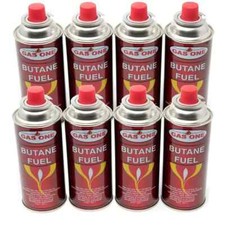 Butane Fuel 8oz Canister w/ Cartridge Safety Release 8pc Gas one NEW