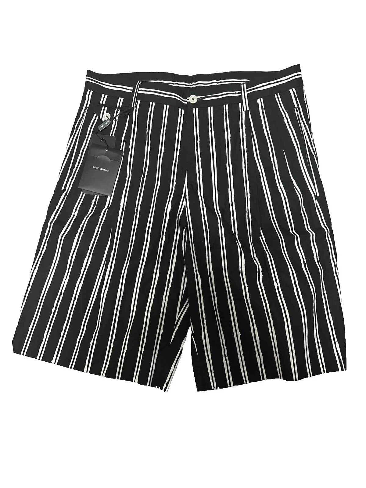 Feminino Dolce&Gabbana Shorts de Algodão Branco para Homens