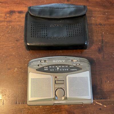 SONY Walkman WM-GX322 Radio Cassette Recorder & Case Radio