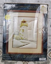 NEW Janlynn Lighthouse Candlewicking Kit Vtg Nautical Beach Winter 1999