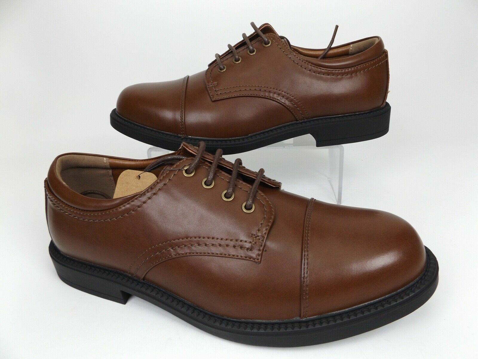 SAOLA Vostey BMY707 Men's Oxford Casual Dress Shoes Formal Cap Toe Size 9.5 M Brown