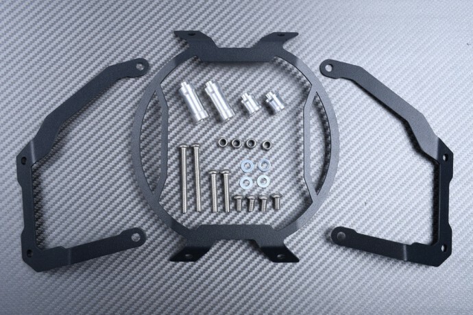 Grille de phare CB250R 2018-2020 noire en acier pour protection moto Honda