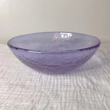Fire and Light Neodymium Purple to Blue Recycled Glass Bowl 6”