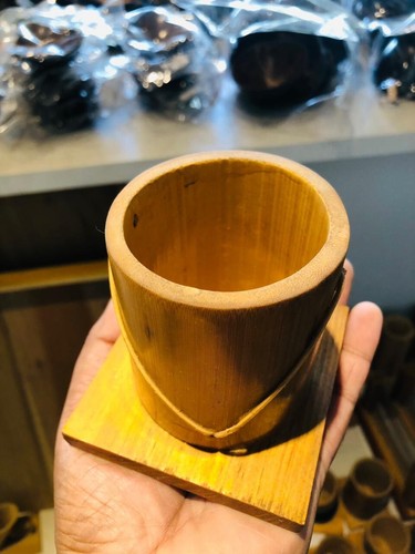 Eco-Friendly Bamboo Pen Holder Stylish & Cute Storage Pot for Desk Organization - Picture 13 of 13