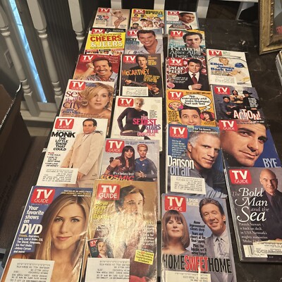 Tv Guide Layout 2000s TV Guide Lot (22) All Issues are Different From Years 1999, 2000, 2003 ...