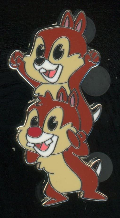 Chip 'n Dale ディズニー Disney ピンバッジ レア 希少 リス Chip and
